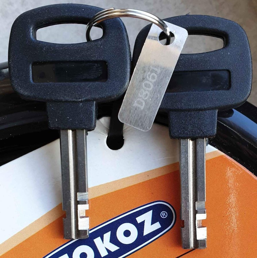 TOKOZ / Bike -Moto Chain /Bike-Moto  Lock/ L =100mm/With 2 Keys /High Security