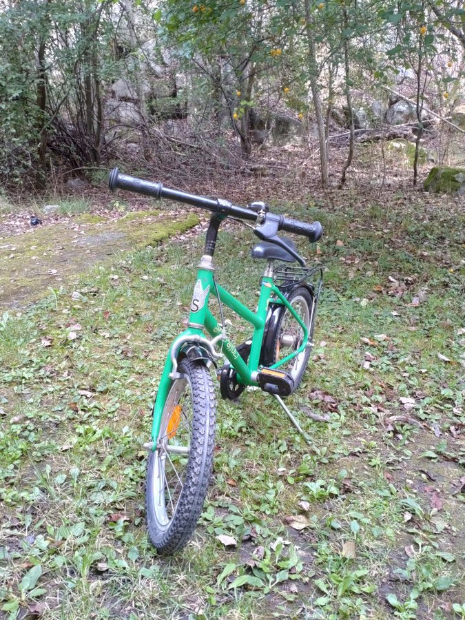 Grön barncykel Skeppshult 16 tum