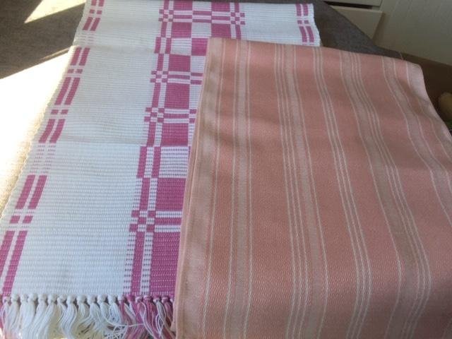 Vintage Löpare Lila/Cerise Svensk Hemslöjd + Löpare Rosa med Lyster