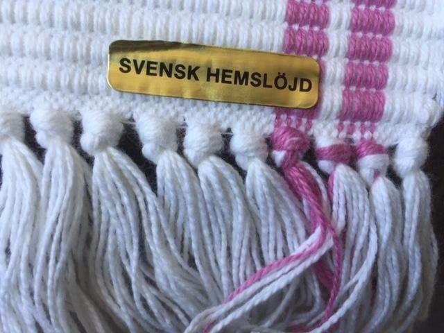 Vintage Löpare Lila/Cerise Svensk Hemslöjd + Löpare Rosa med Lyster