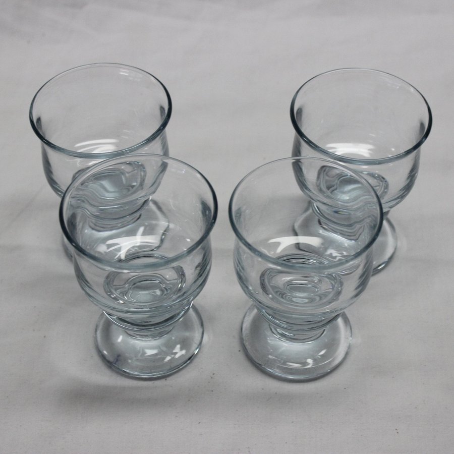 4 Vitvin Sherry Glas 9 cm Kosta Boda Baron Rolf Sinnemark