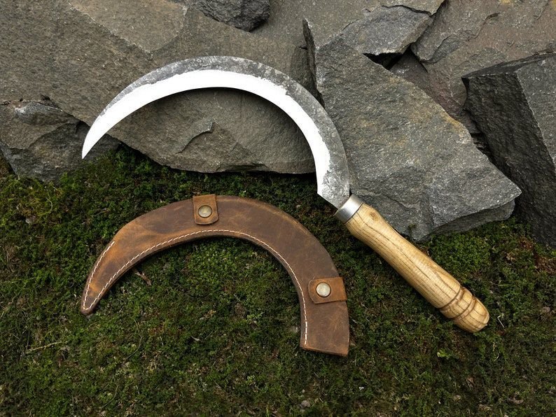 Forged Sickle Perfect for harvesting crops and clearing overgrowth Essential