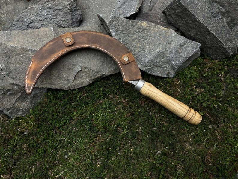 Forged Sickle Perfect for harvesting crops and clearing overgrowth Essential