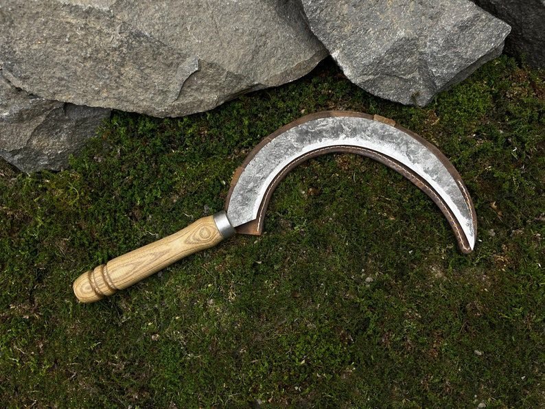 Forged Sickle Perfect for harvesting crops and clearing overgrowth Essential