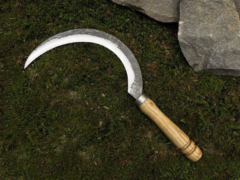 Forged Sickle Perfect for harvesting crops and clearing overgrowth Essential