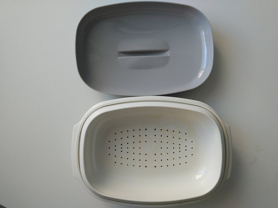 Tupperware burk , ångkokare micro