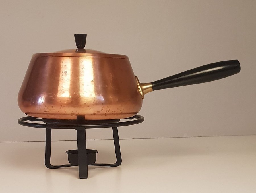 ** Culinox Spring 60-tal fondue glögg gryta kastrull koppar retro vintage