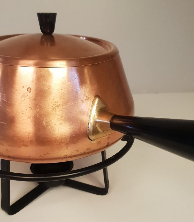 ** Culinox Spring 60-tal fondue glögg gryta kastrull koppar retro vintage