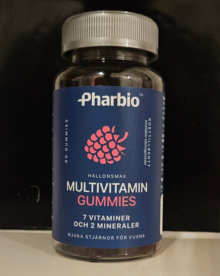 PHARBIO MULTIVITAMIN GUMMIES 60 ST FULLSTOR FÖRPACKNING - NYTT/OANVÄNT/OÖPPNAT!