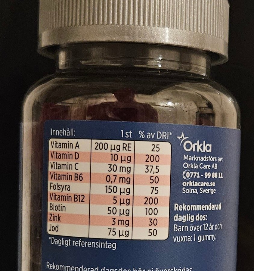 PHARBIO MULTIVITAMIN GUMMIES 60 ST FULLSTOR FÖRPACKNING - NYTT/OANVÄNT/OÖPPNAT!