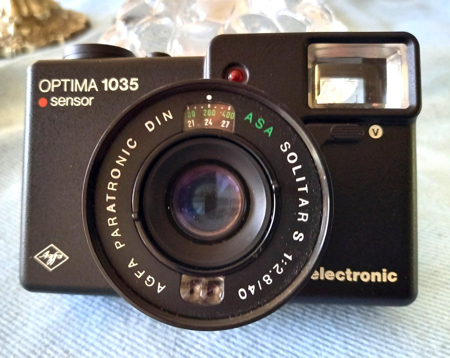 Agfa Optima Sensor 1035 Electronic + Blixt  En RARITET begrängsad upplaga 1970