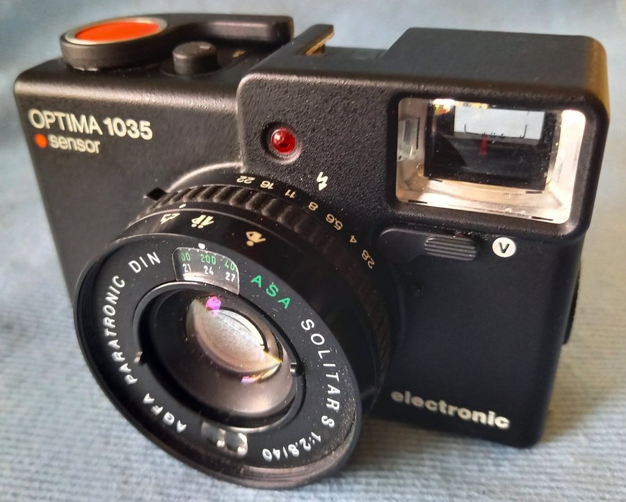 Agfa Optima Sensor 1035 Electronic + Blixt  En RARITET begrängsad upplaga 1970