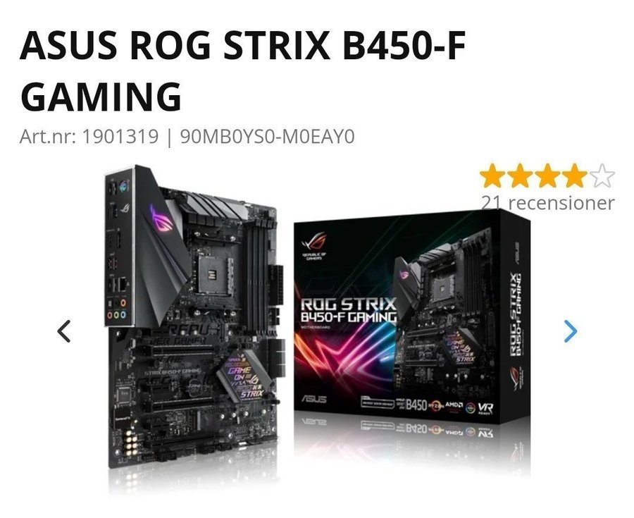 ASUS ROG STRIX B450-F GAMING (Defekt USB 3.0 connector)