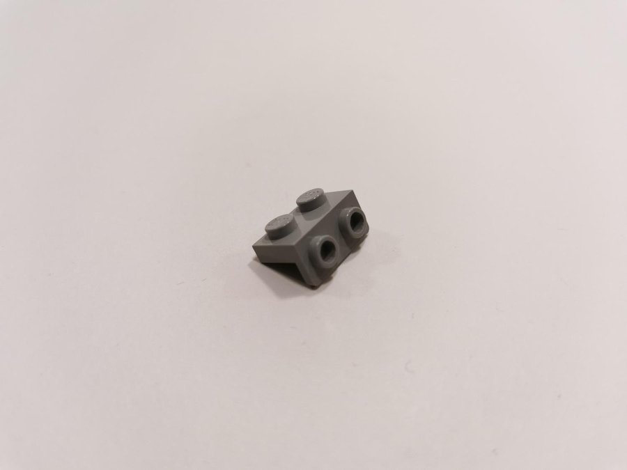 Lego - bracket - platt - modifierad - 1x2 / 1x2 - part 99781 - ljusgrå (bluish)