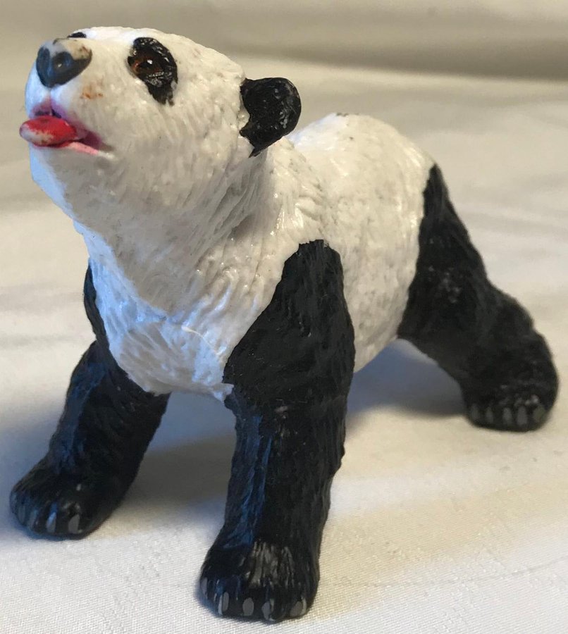 Plast Djur - Svart Vit Panda