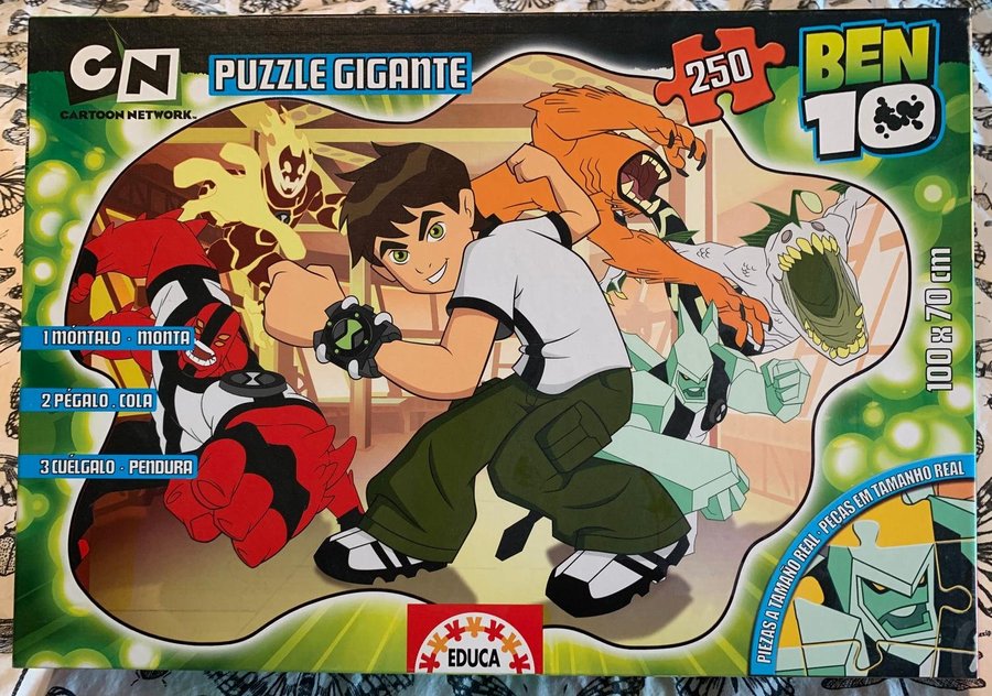 Supercoolt BEN10 Pussel 250 bitar