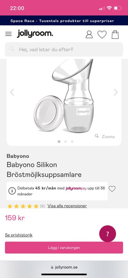 Babyono breast milk collector / Babyono Silikon Bröstmöjlksuppsamlare