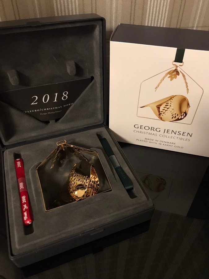 Georg Jensen Juleuro 2018 vinterfågel christmas collectibles