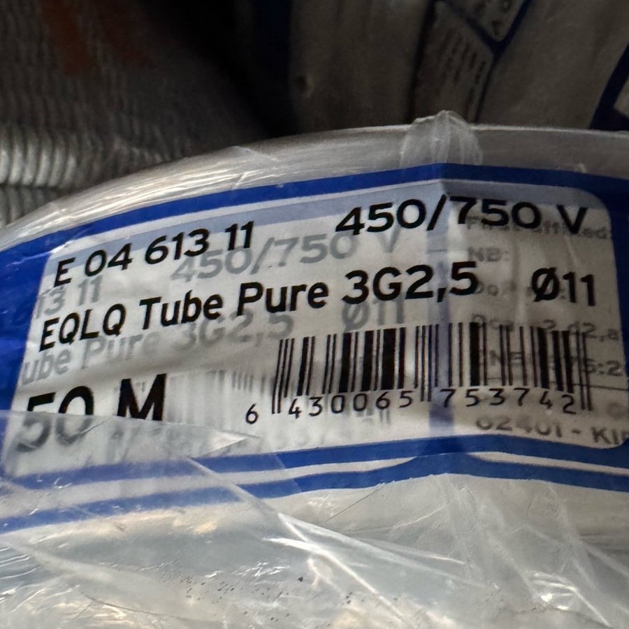 EQLQ Tube Pure 3G2,5 Ø11 50M