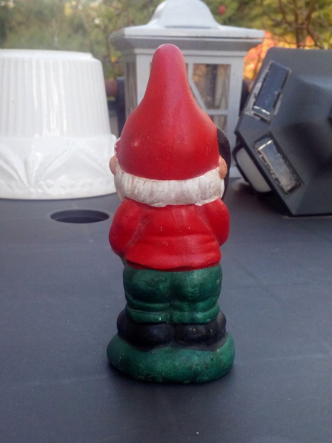 Retro jultomte jul tomte nisse tomtenisse fiskare skogstomte hustomte med fisk