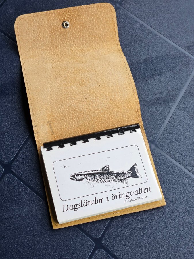 "Dagsländor i öringvatten" i läderetui