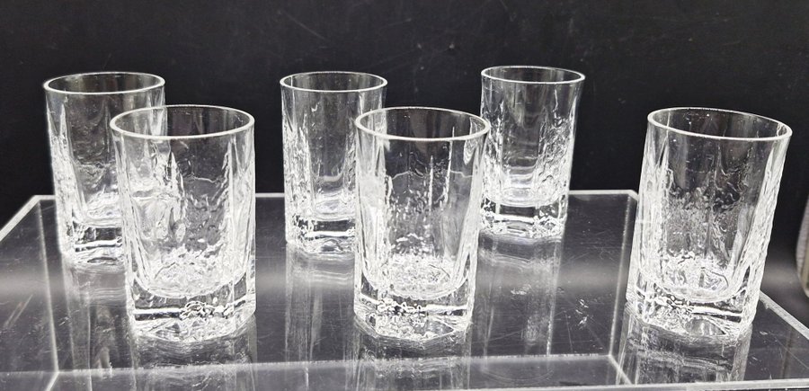 Kalinka - 6 snapsglas - Likörglas - iittala - Timo Sarpaneva - Fint skick