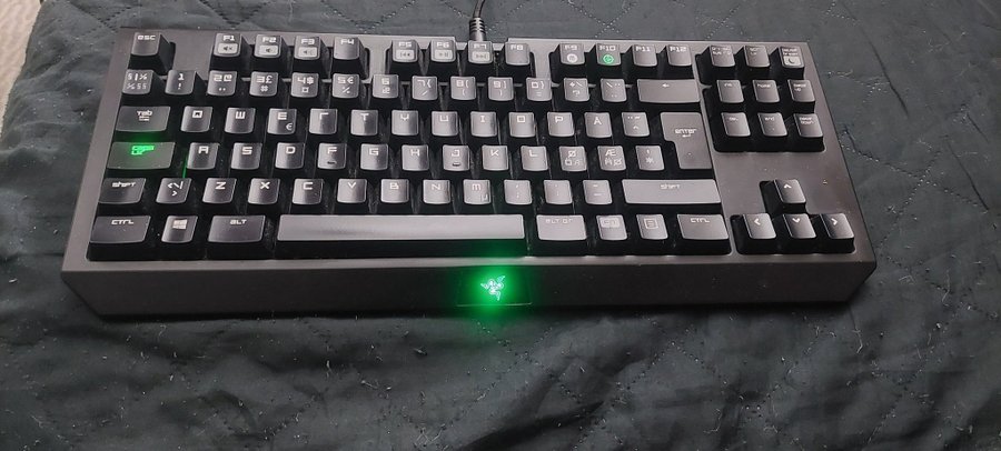 Razer BlackWidow tangentbord tkl tournament edition green swithes