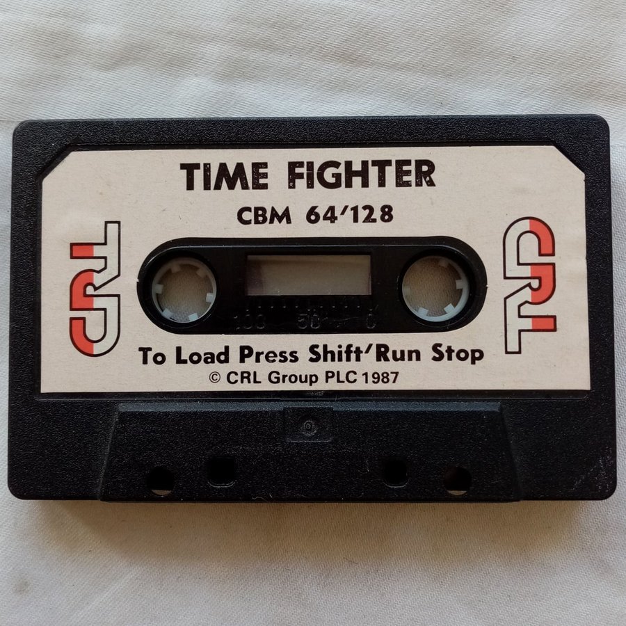 Time Fighter (CRL Group PLC) - Lös Tape - Kassett ->TESTAD<- Commodore 64 / C64