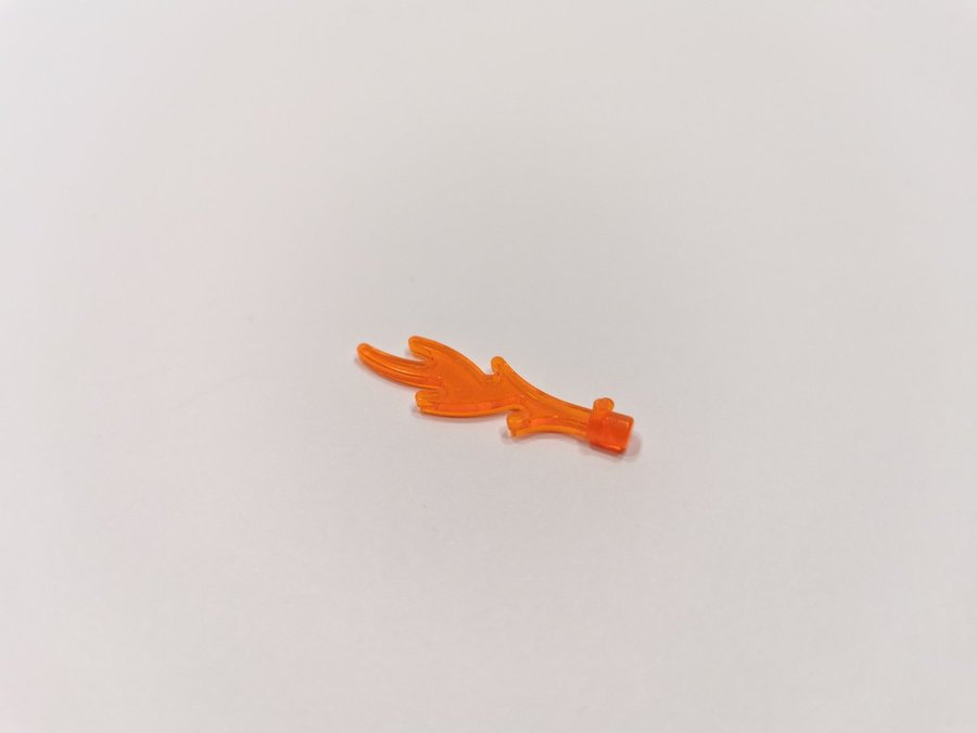 Lego - transparent - eld - flamma - part 6126 - orange (trans neon orange)