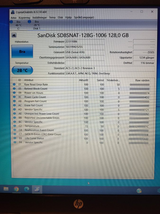 SanDisk SSD Z400s M.2 2280 128GB