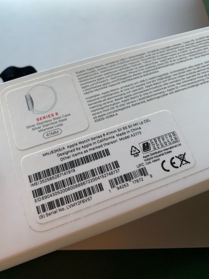 Apple Watch Series 8 41mm Stainless Steel (GPS+cellular)