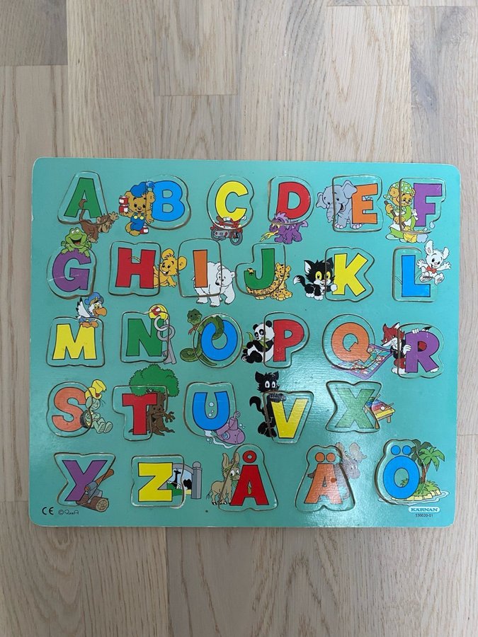 Bamse - Träpussel ABC