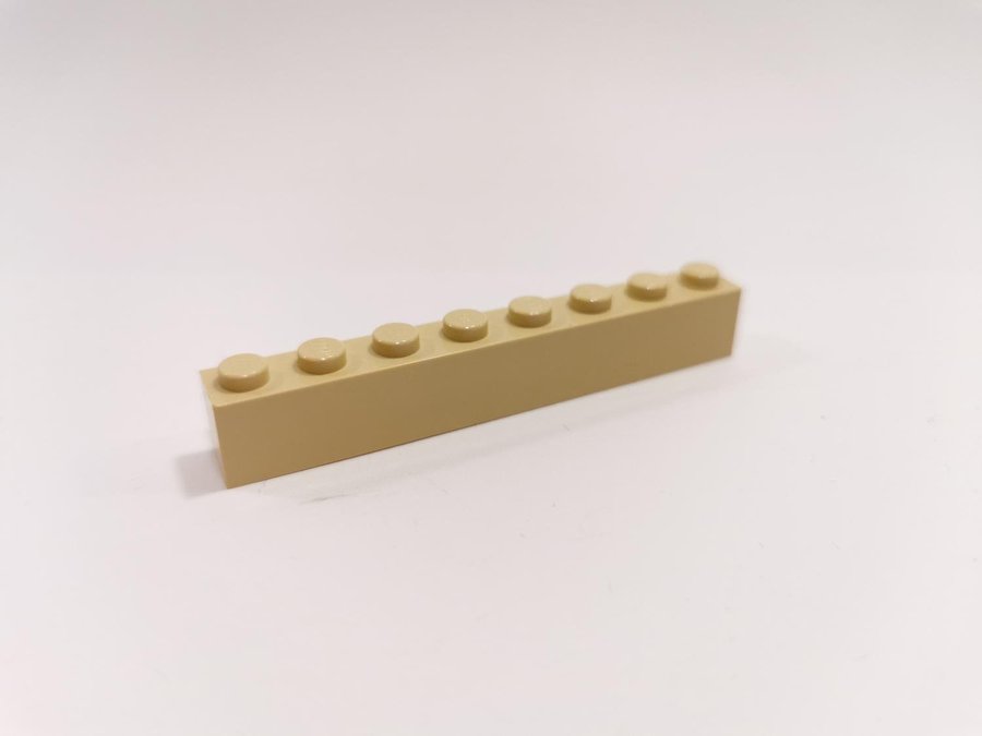 Lego - brick - bas - 1x8 - part 3008 - ljusbiege (tan)