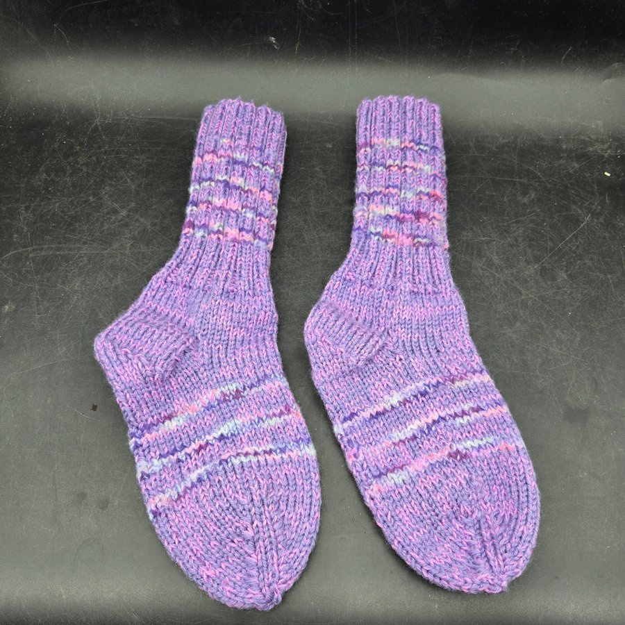 Nya Hemstickade Raggsockor/Sockor/Stickade Strumpor storlek 38-39