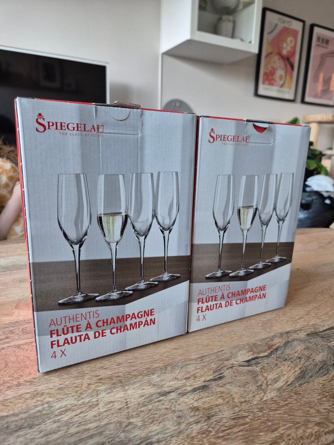 Nya 8 st Spiegelau Champagne glas