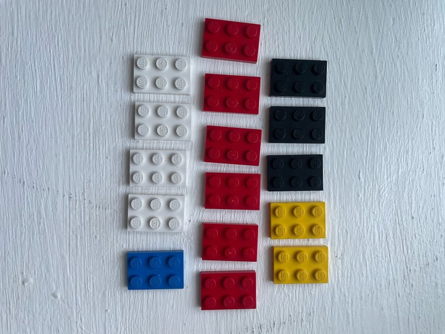 Lego * 16 st platta * 2 x 3