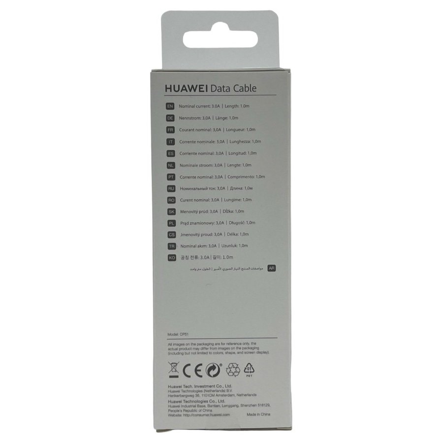 USB-C Snabbladdare 3A 1m - USB-A till USB-C - Huawei Original Laddare