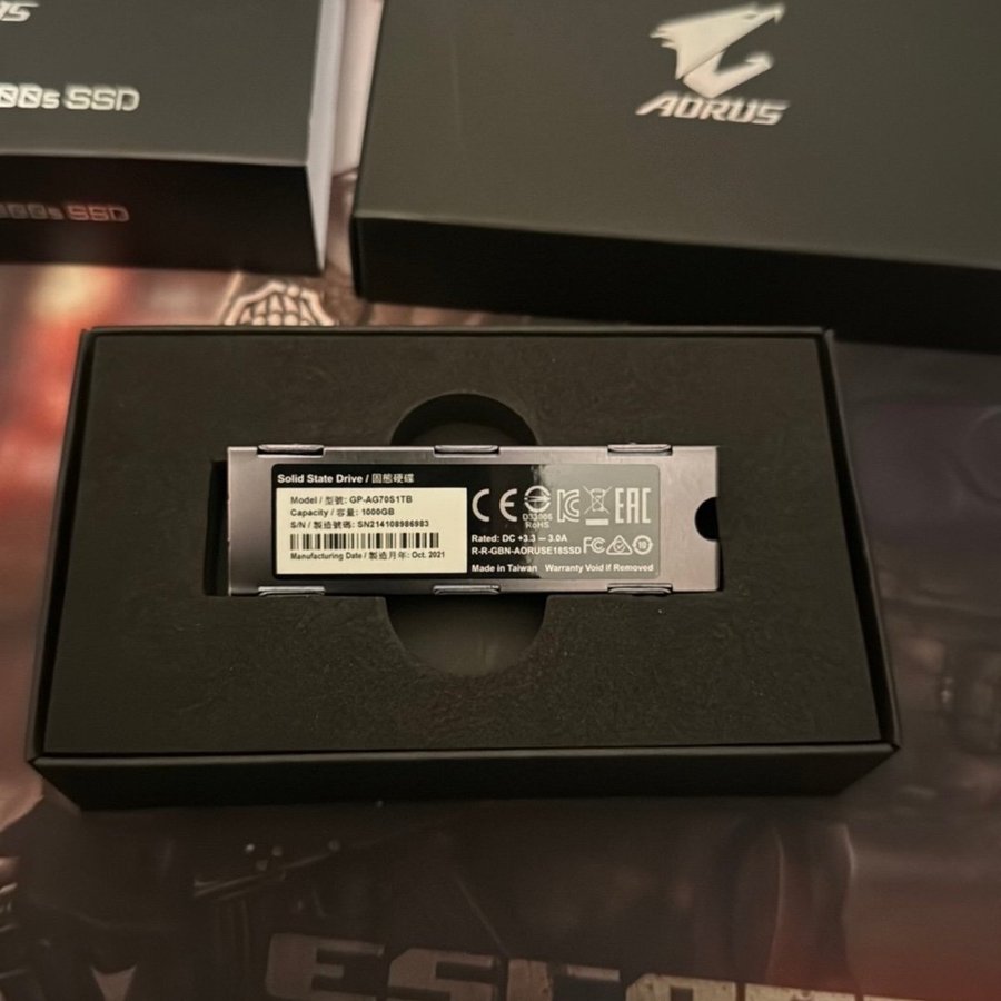 Aorus Gen 4 7000s SSD 1 TB