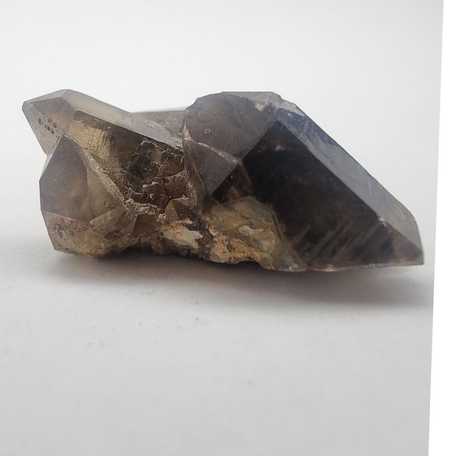 Smokey Quartz Cluster in matrix from Hurum, Norway