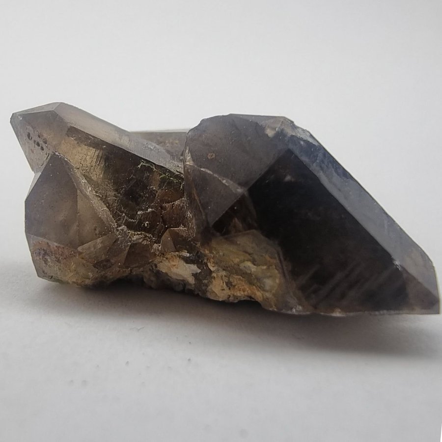 Smokey Quartz Cluster in matrix from Hurum, Norway