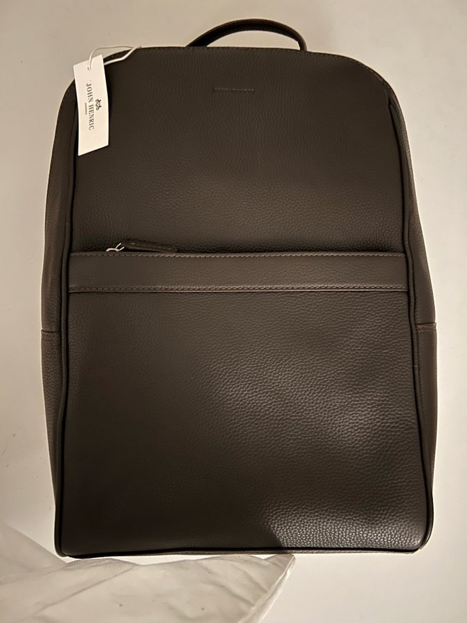 Ny Elegant John Henric Läder Skinn Ryggsäck Backpack Väska