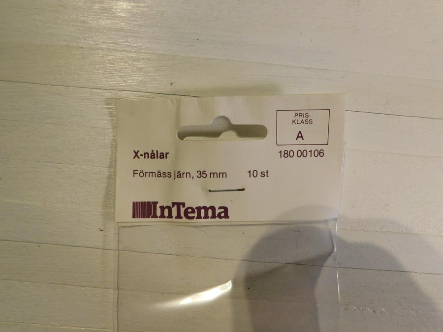 Xnålar Förmäss järn 35 mm ( 10 ) Svensk Tillverkad