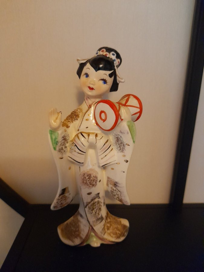 Vintage Geisha figurin 1950-tal