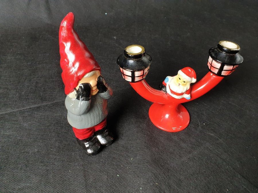 Julfigurer figuriner ljusstake JUL ADVENT