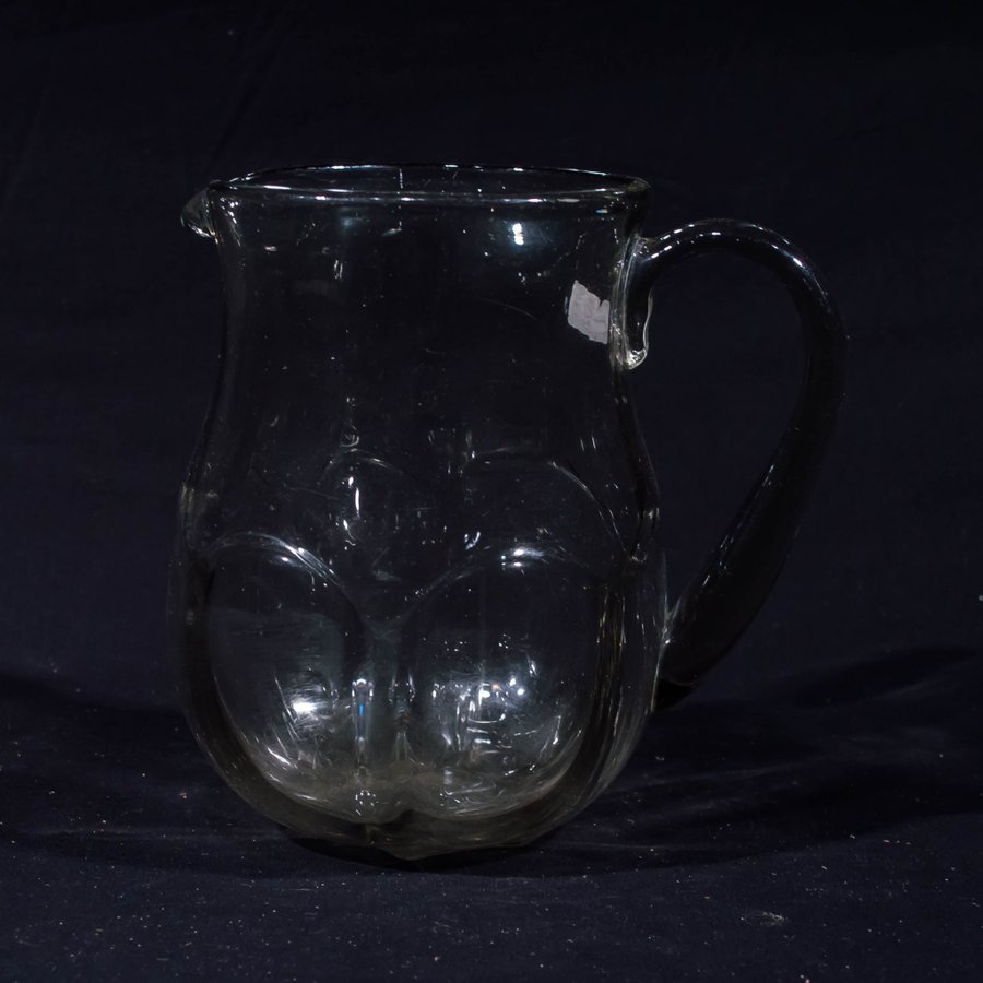 Kanna, optikblåst glas, 18-1900-tal