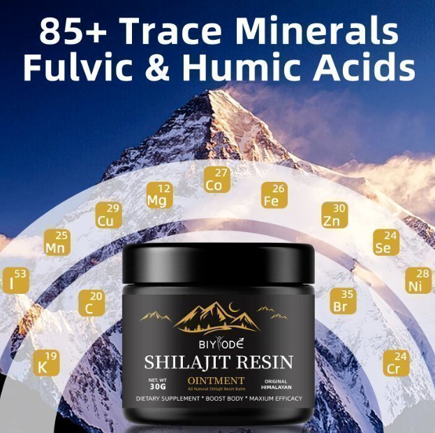 Shilajit 100% Pure Organic The Himalayas - 600mg Maximum Potency 50 Gram