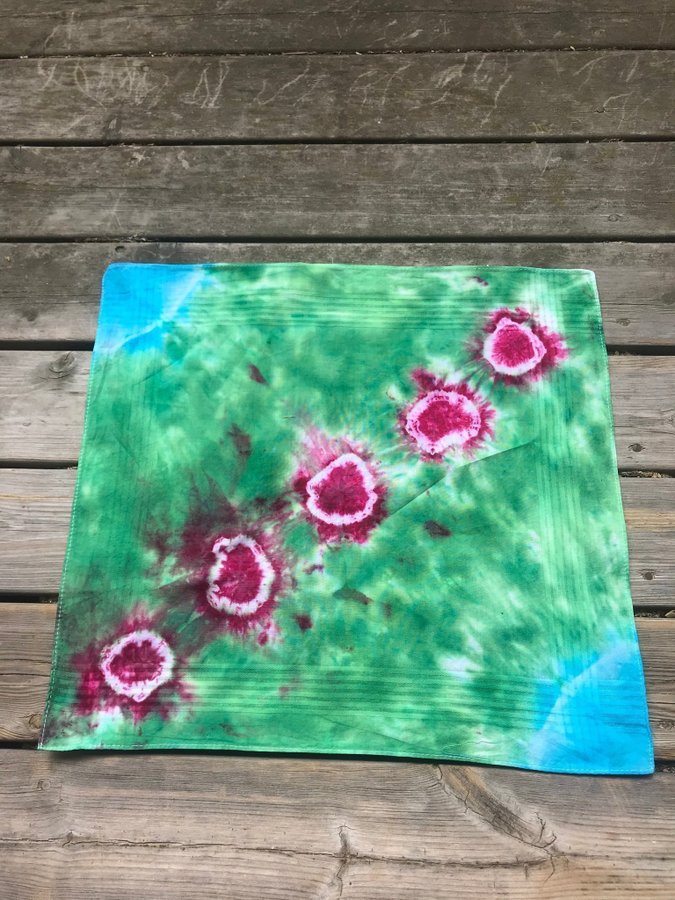 Ny Tie-Dye Näsduk/Bandana CIRCLES (Flera olika sorter)