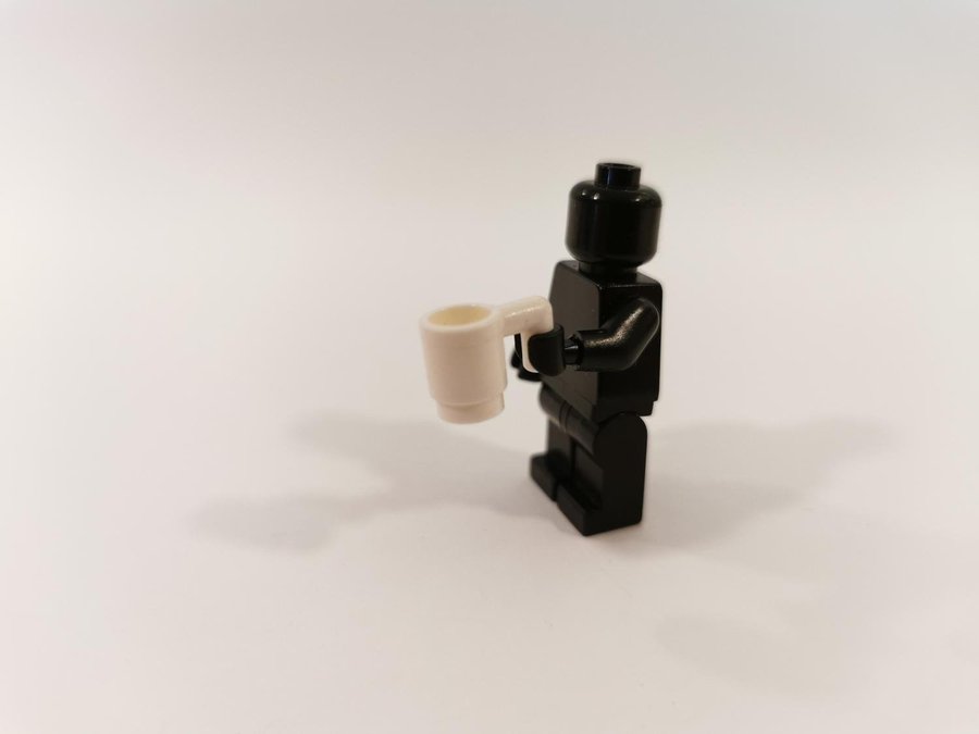 Lego - tillbehör - mugg - bägare - part 3899 - vit