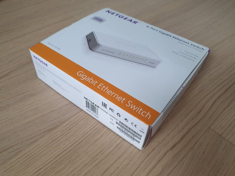 NETGEAR GS208 8-Port Gigabit Ethernet Switch