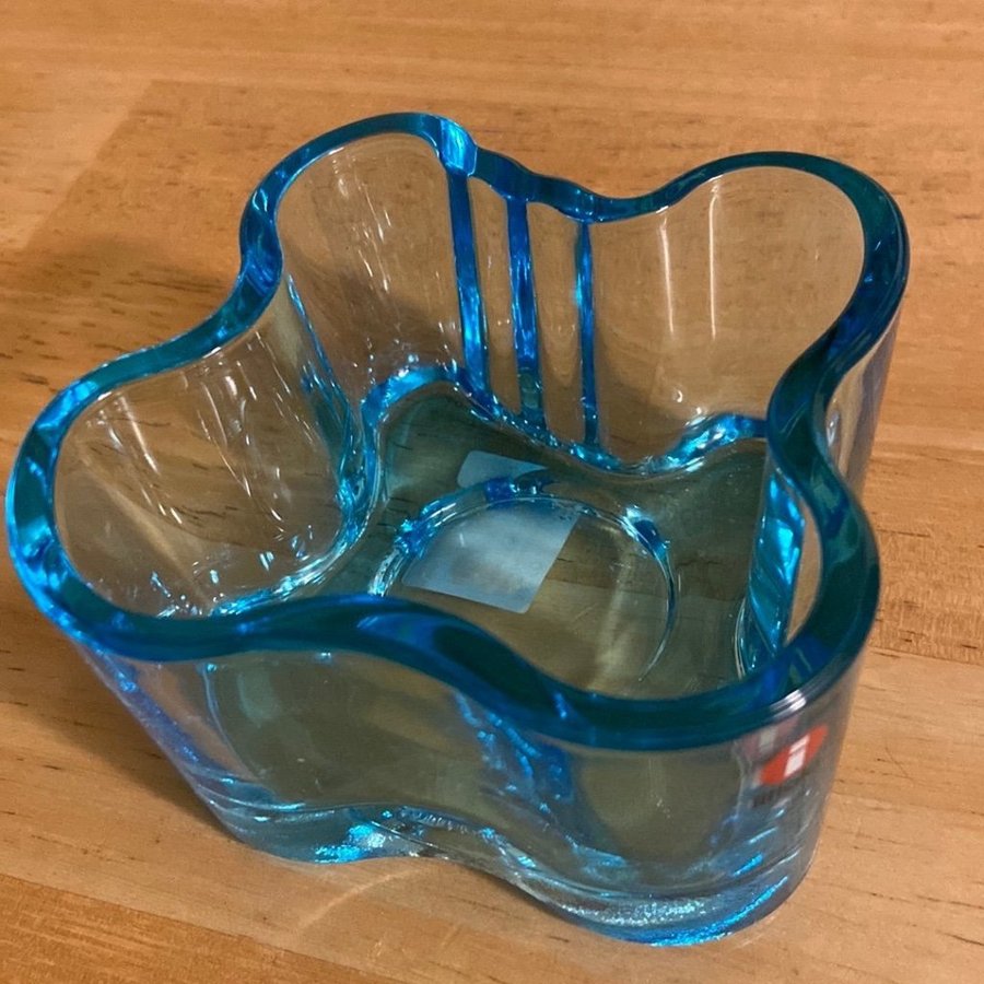 Iittala Aalto Votive ljuslykta ljusblå i nyskick